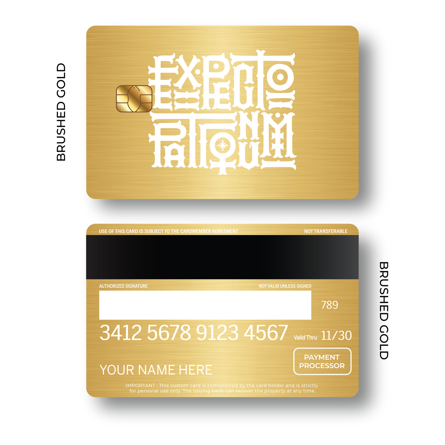 Metal Card Expecto Patronum
