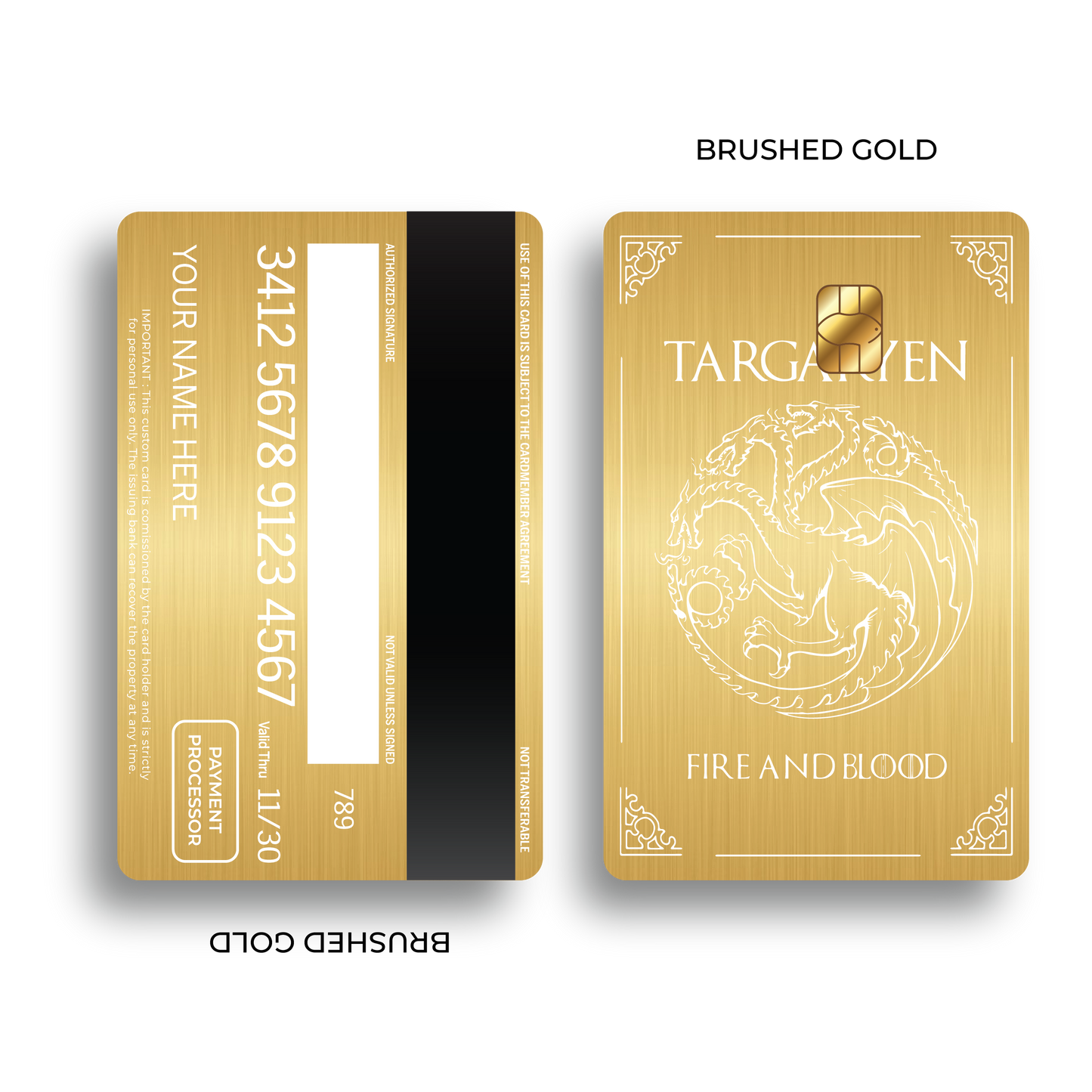 Metal Card Fire and Blood