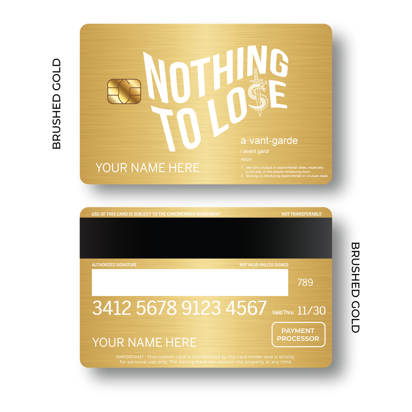 Metal Card Avantgarde