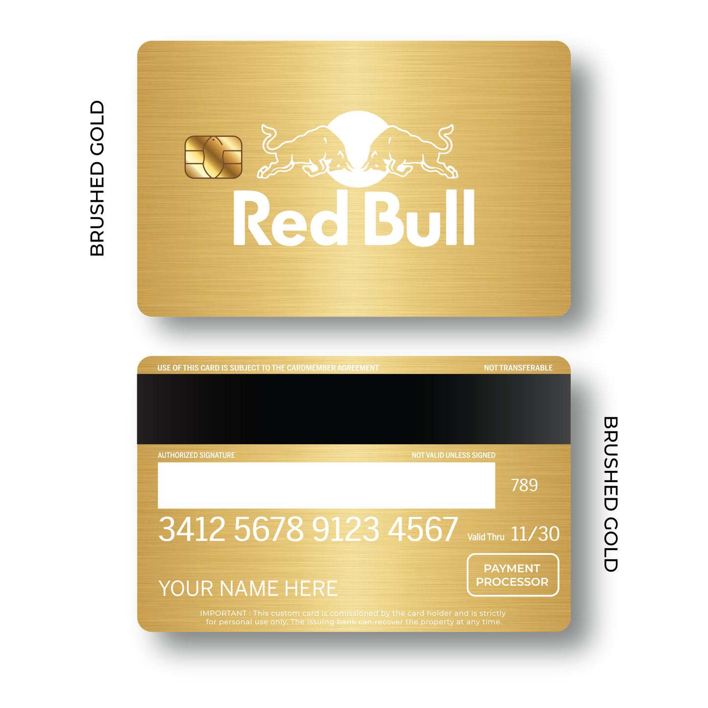 Metal Card Red Bull