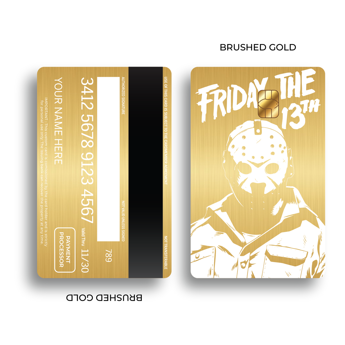 Metal Card Friday the 13th