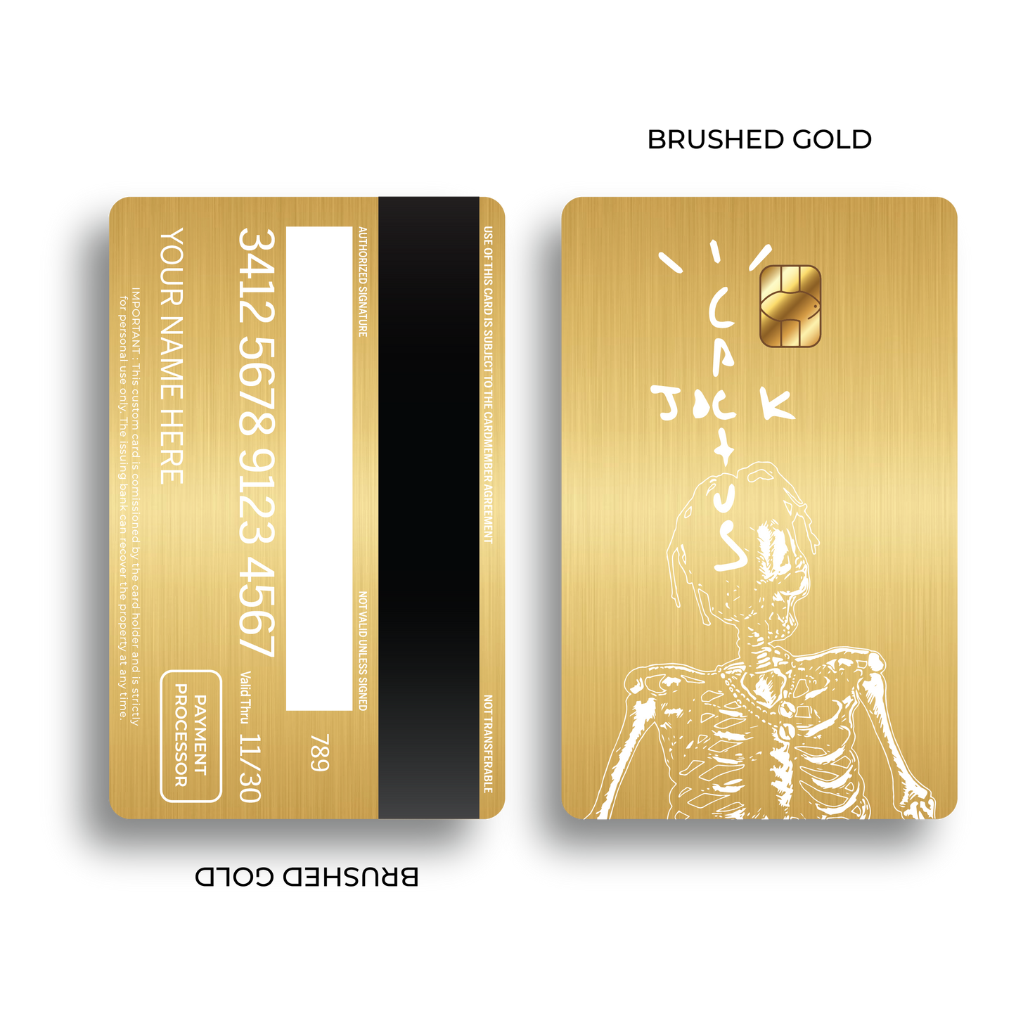 Metal Card Cactus Jack Skull