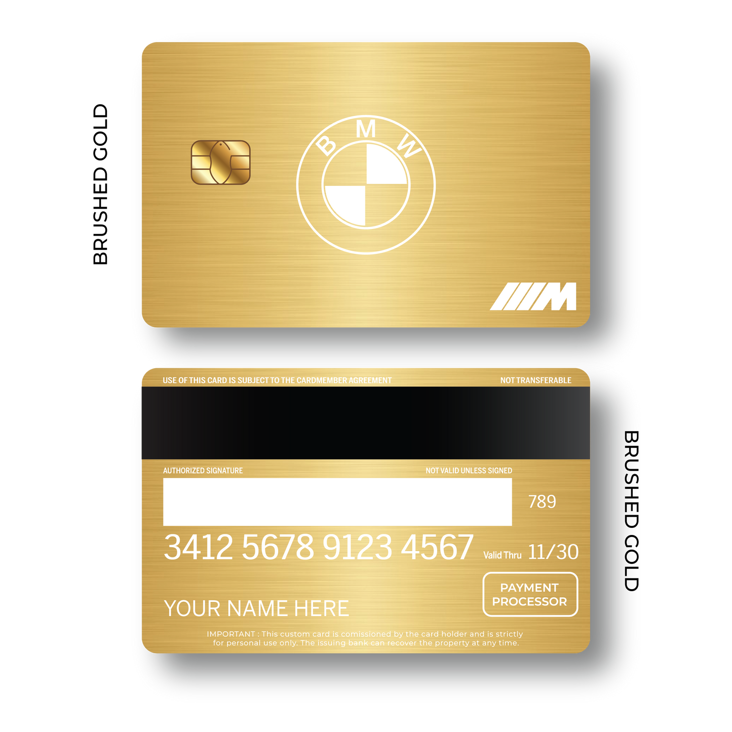 Metal Card B M W