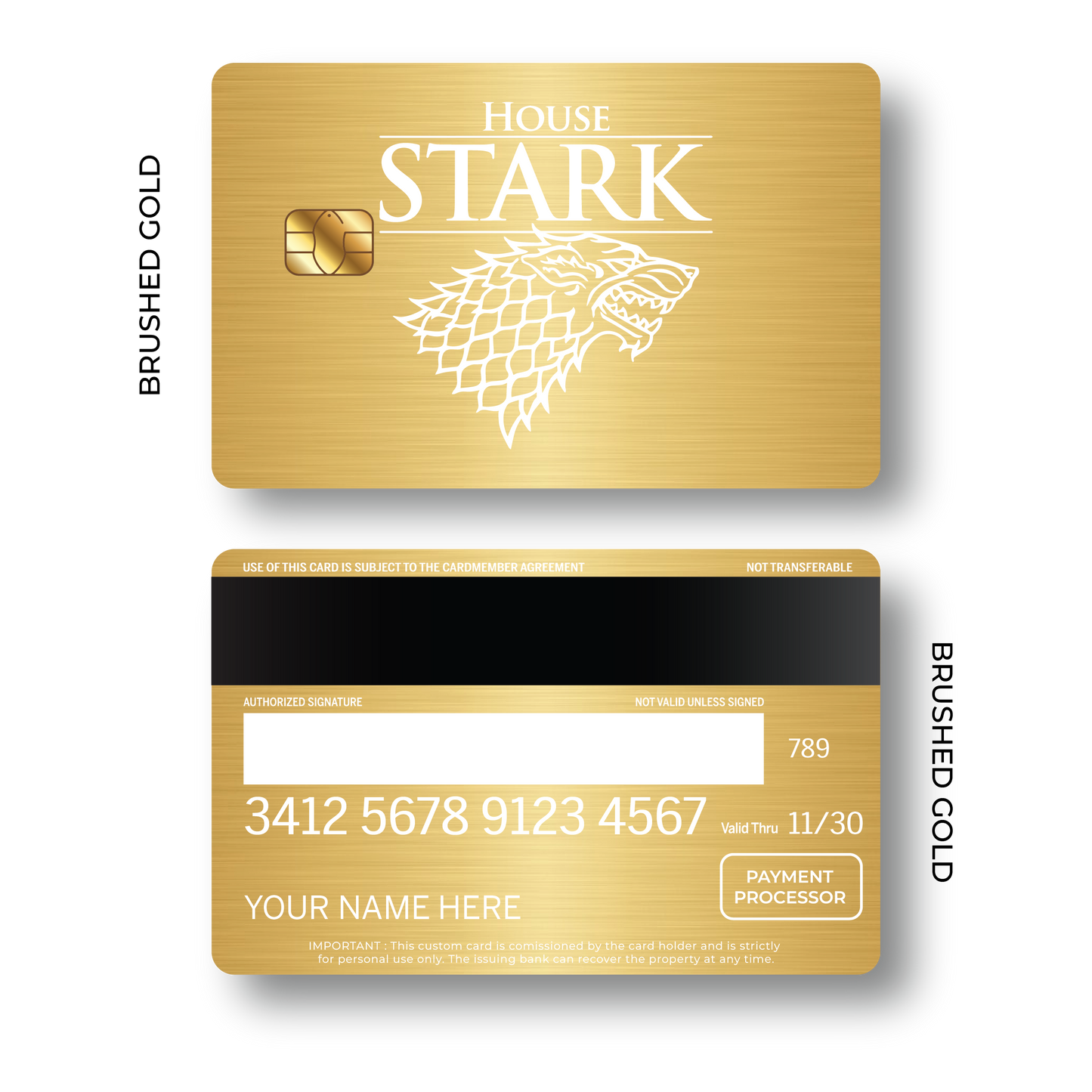Metal Card House Stark