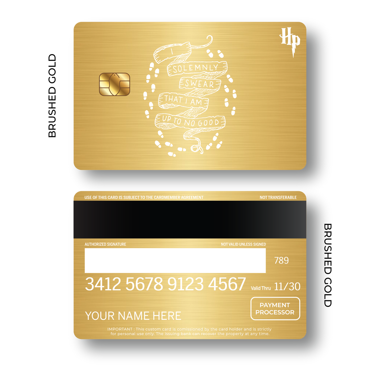 Metal Card Mischief Managed