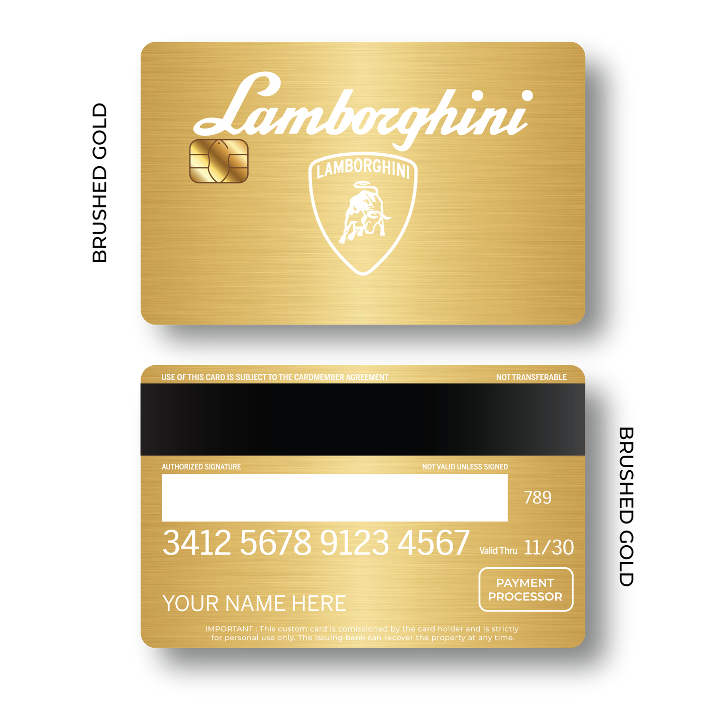 Metal Card Lambo