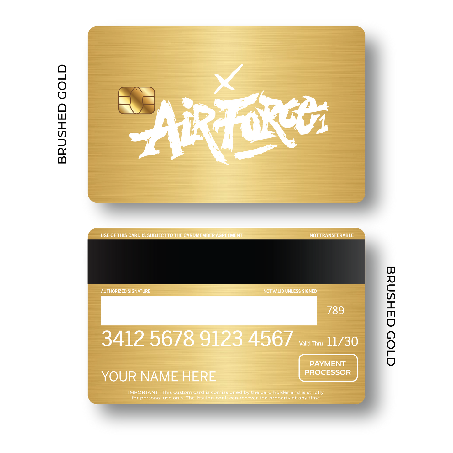 Metal Card Air Force