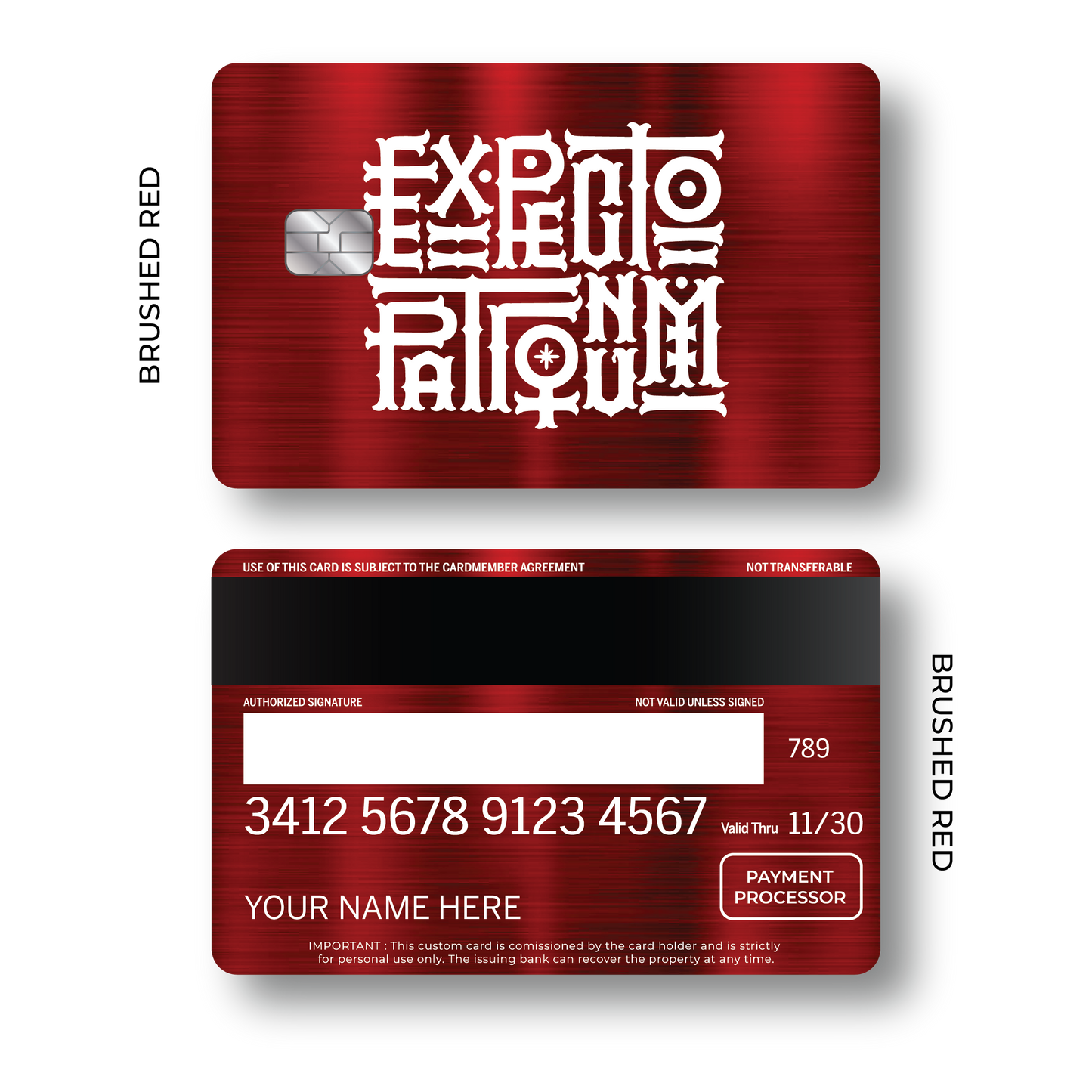 Metal Card Expecto Patronum