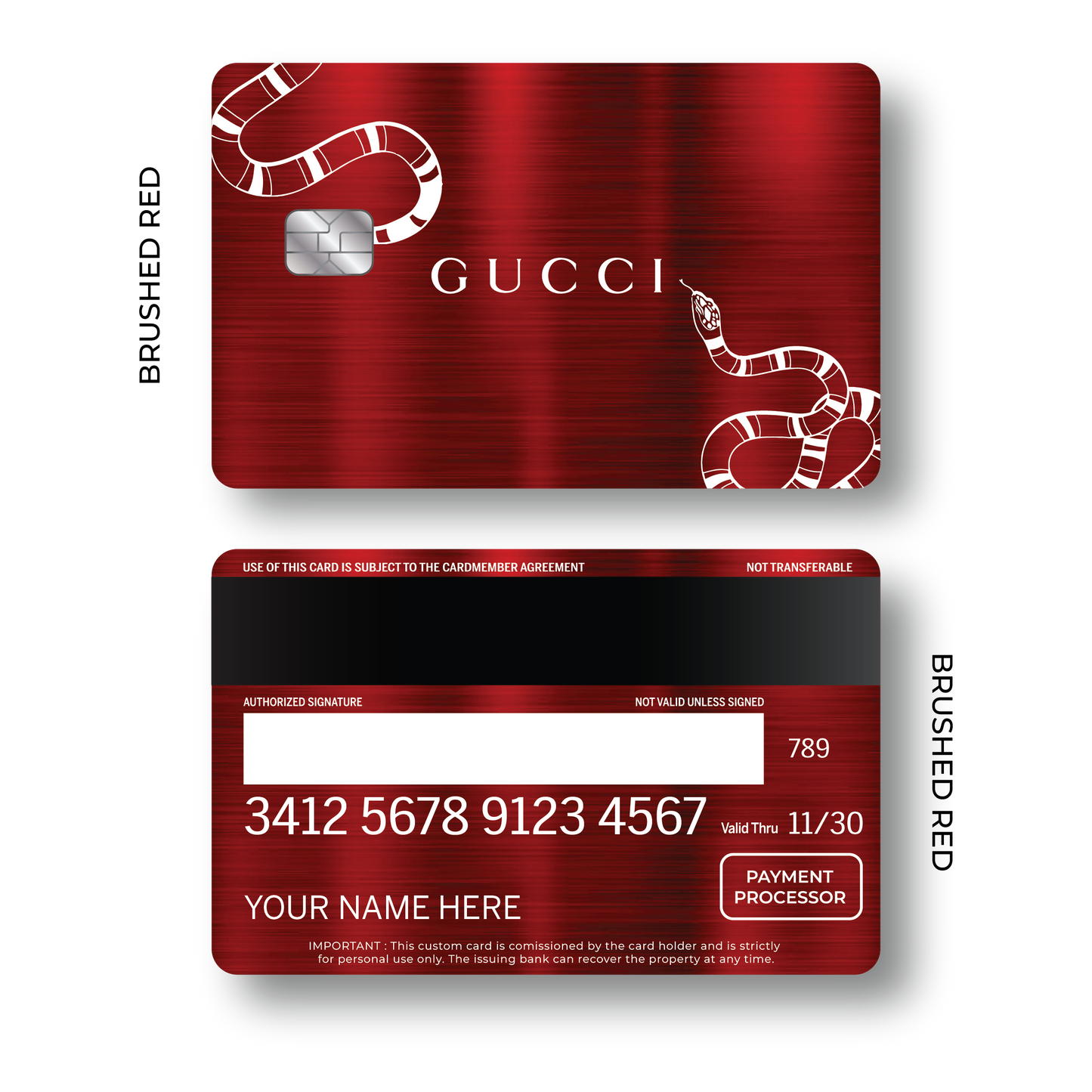 Metal Card Guccí