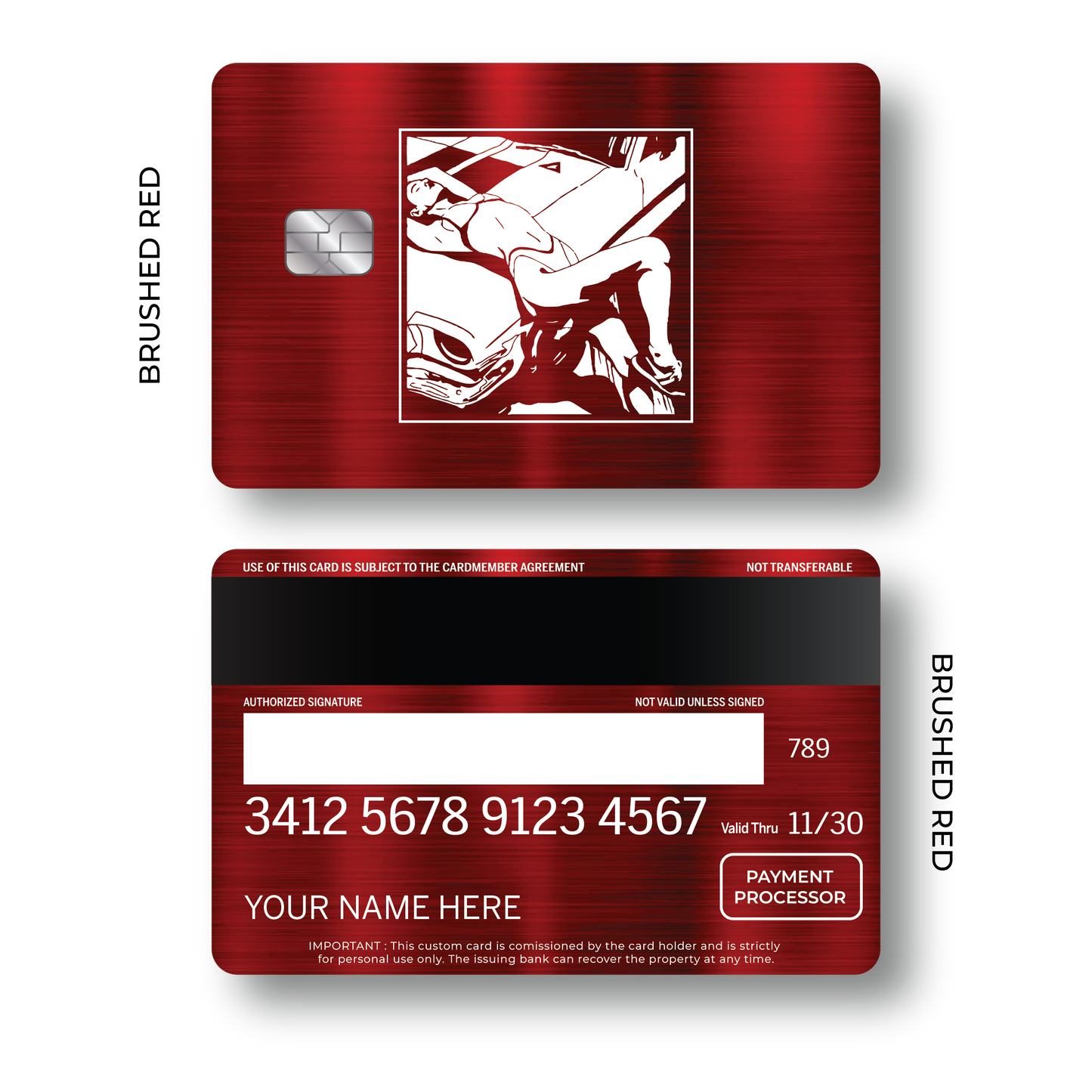 Metal Card Midnight Avenue