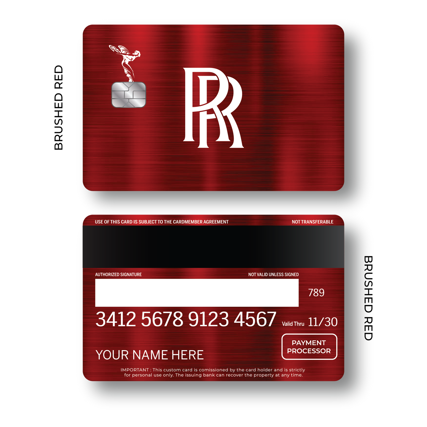 Metal Card Rolls Roycé