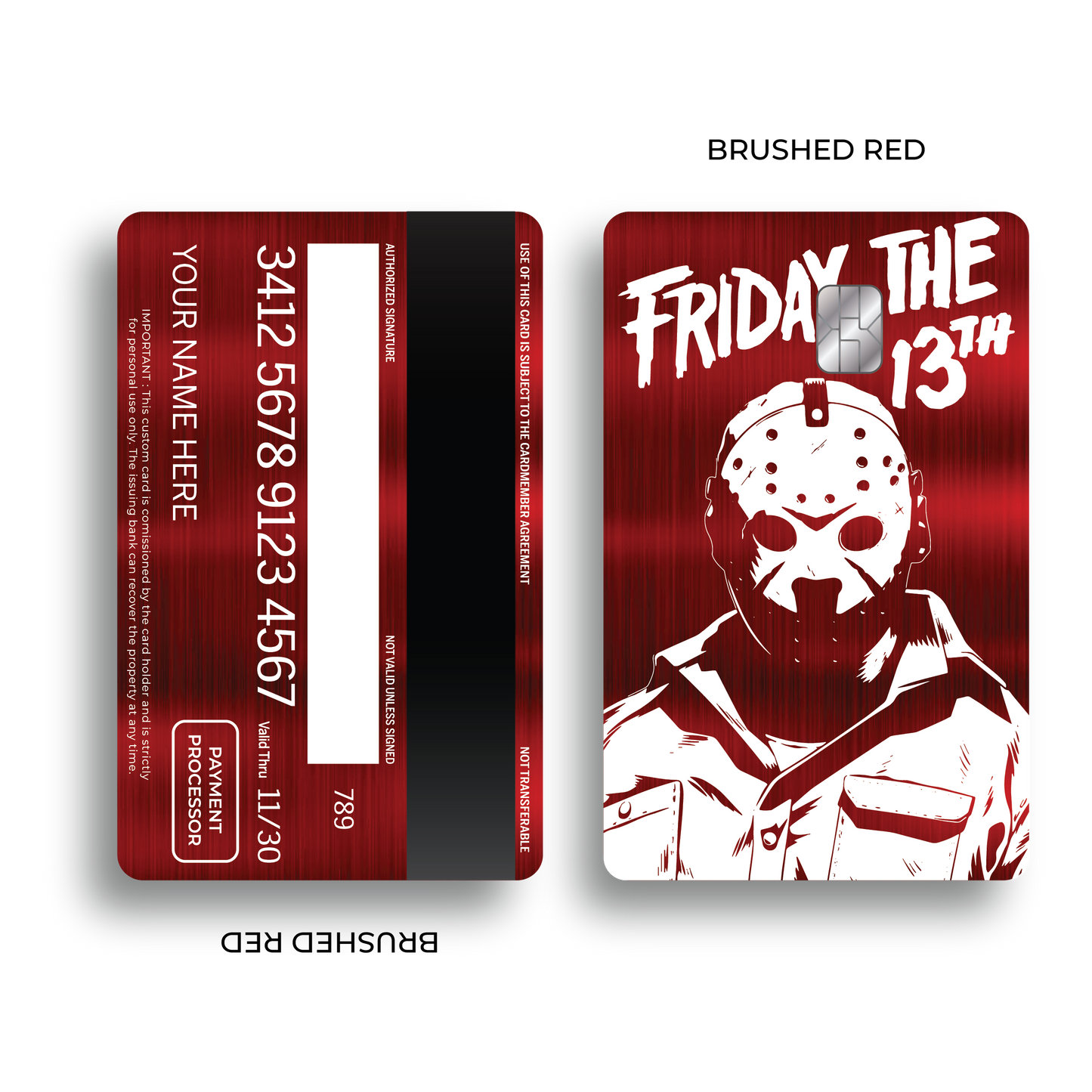 Metal Card Friday the 13th