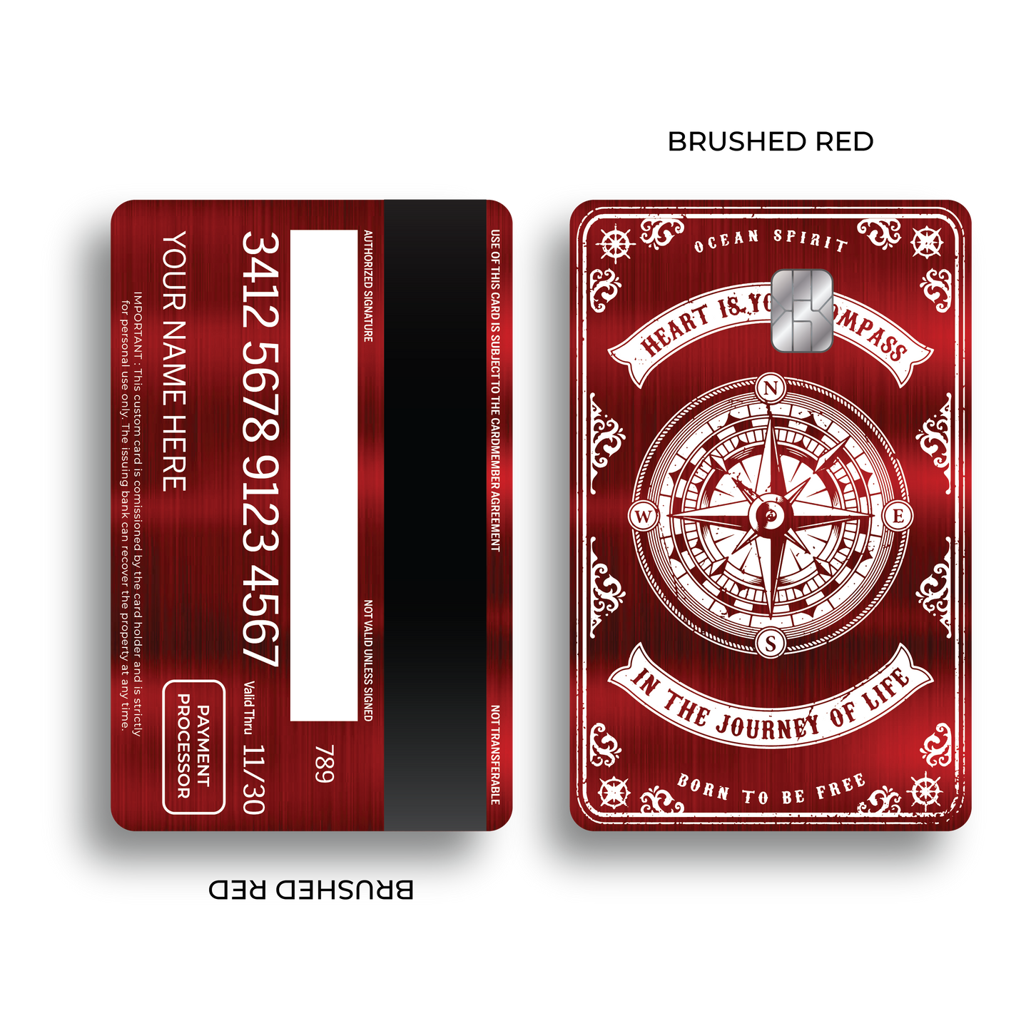 Metal Card Compass