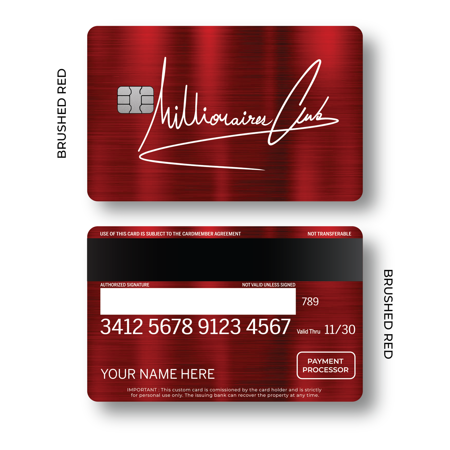 Metal Card Millionaires Club V2