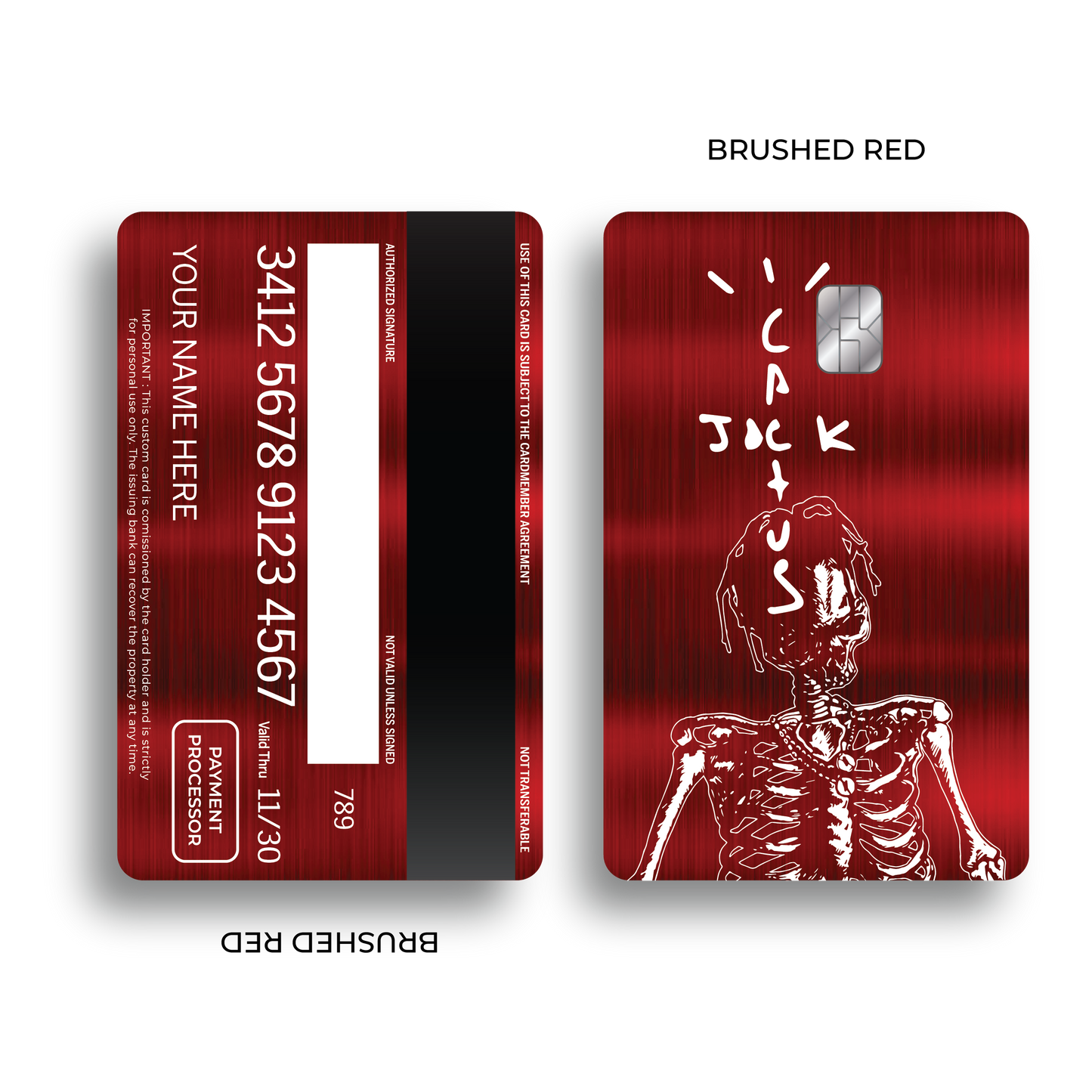 Metal Card Cactus Jack Skull