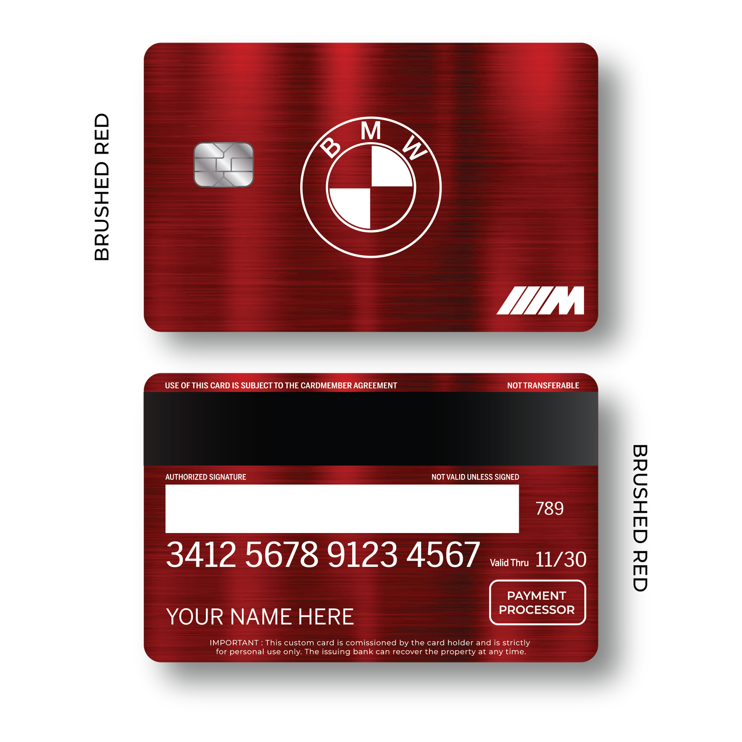 Metal Card B M W