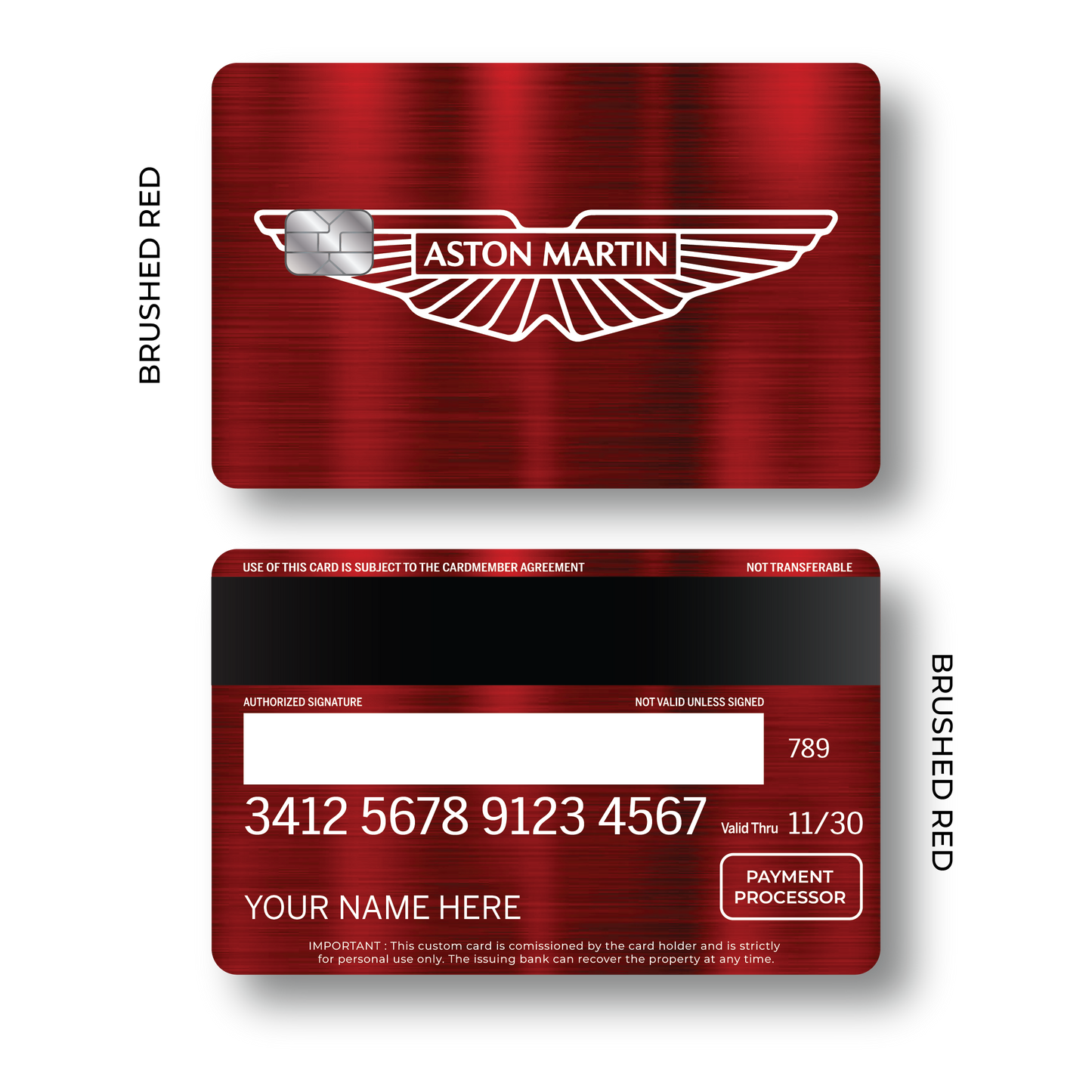 Metal Card Aston Martín