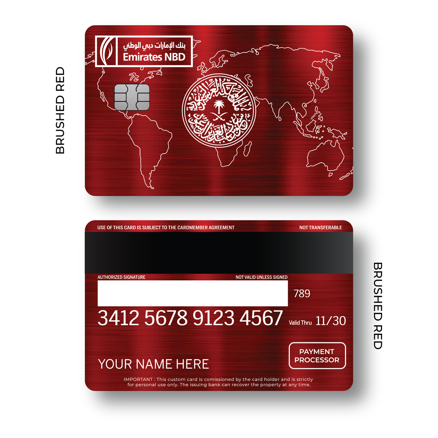 Metal Card Emirates Custom