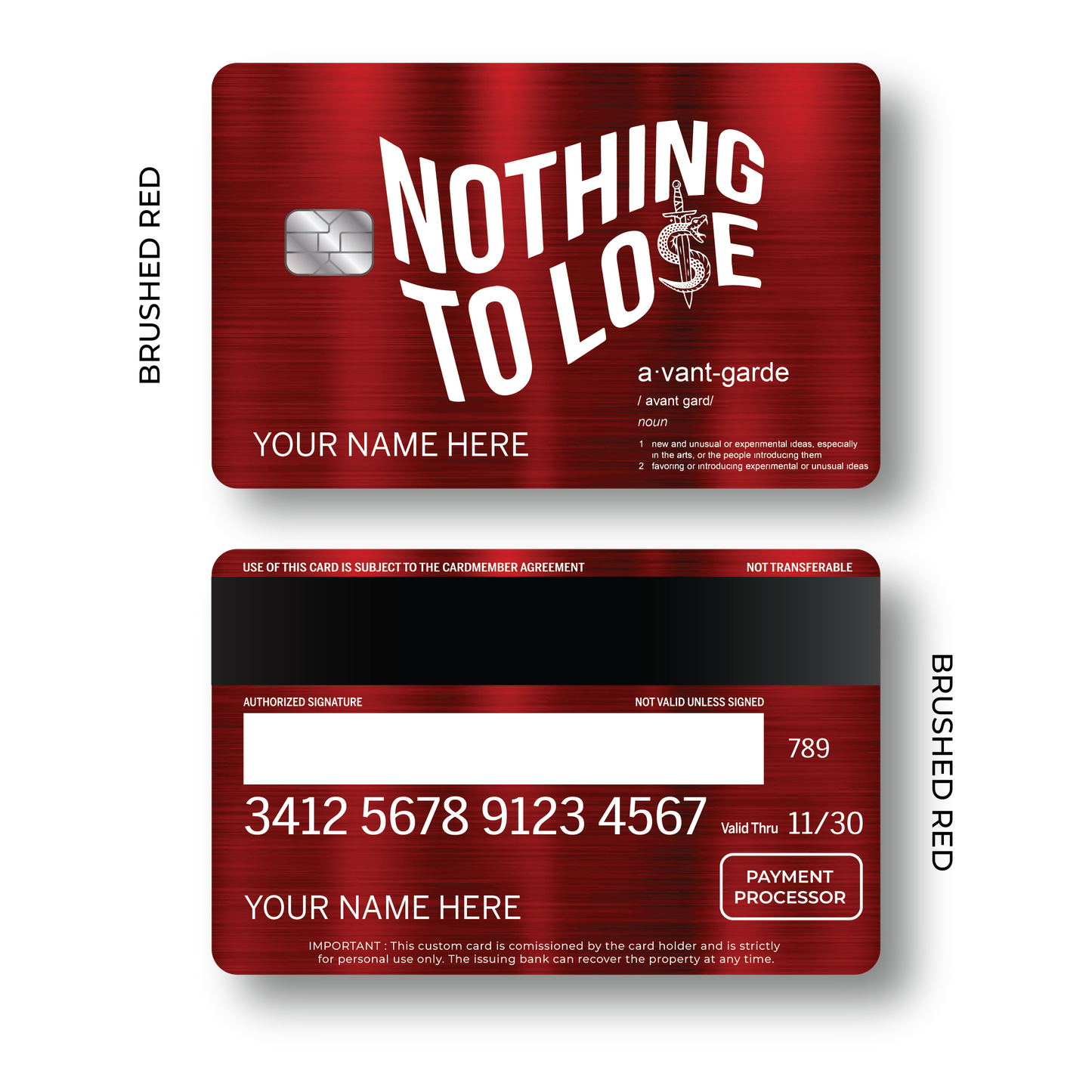 Metal Card Avantgarde