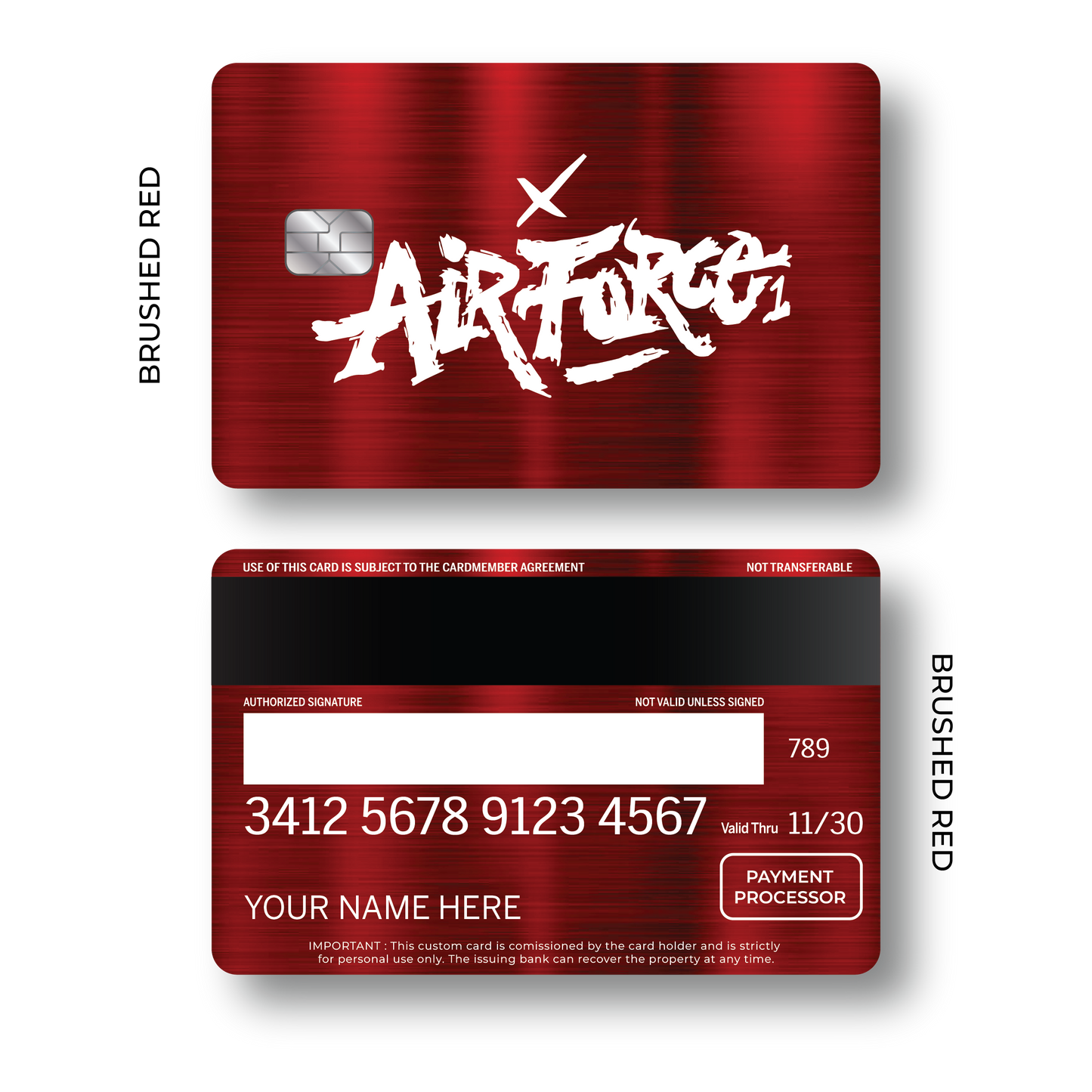 Metal Card Air Force