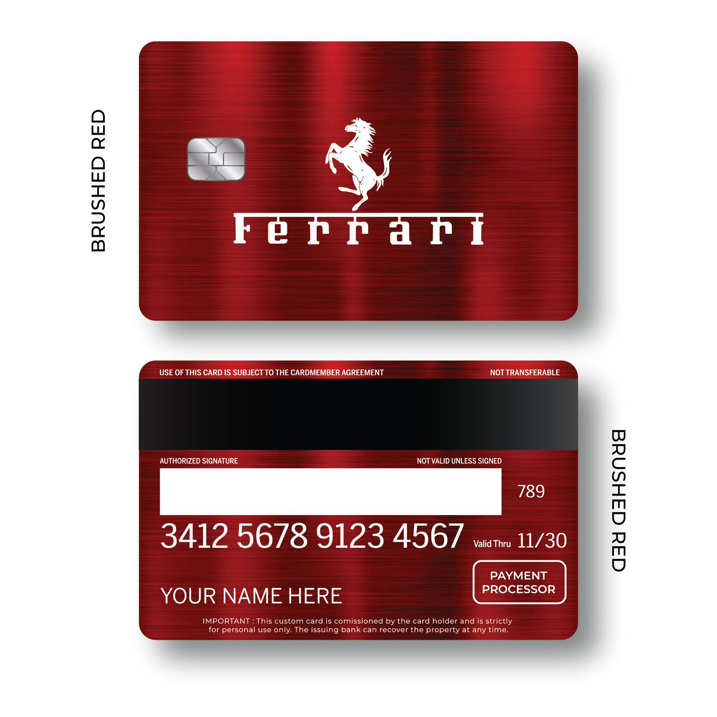 Metal Card Ferrarí