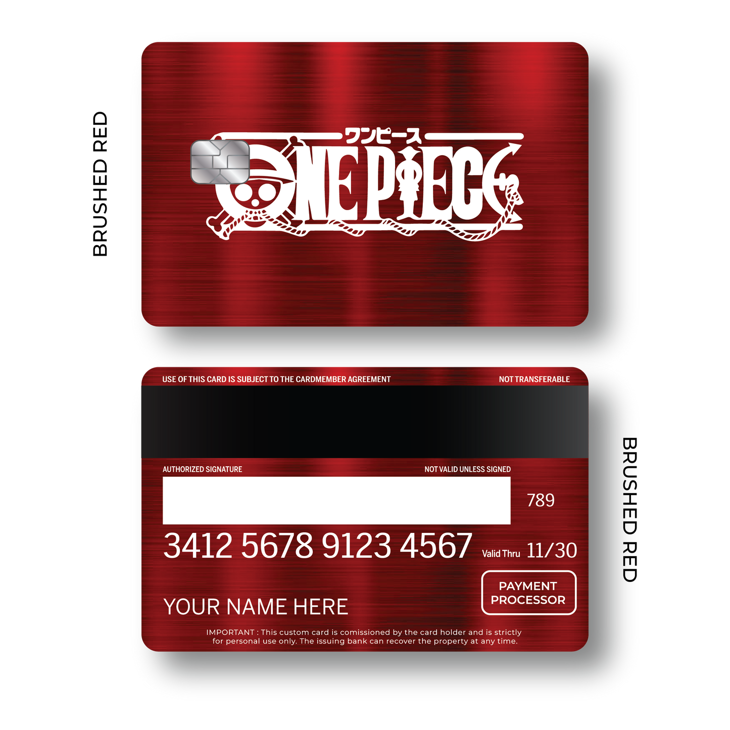 Metal Card One Piece