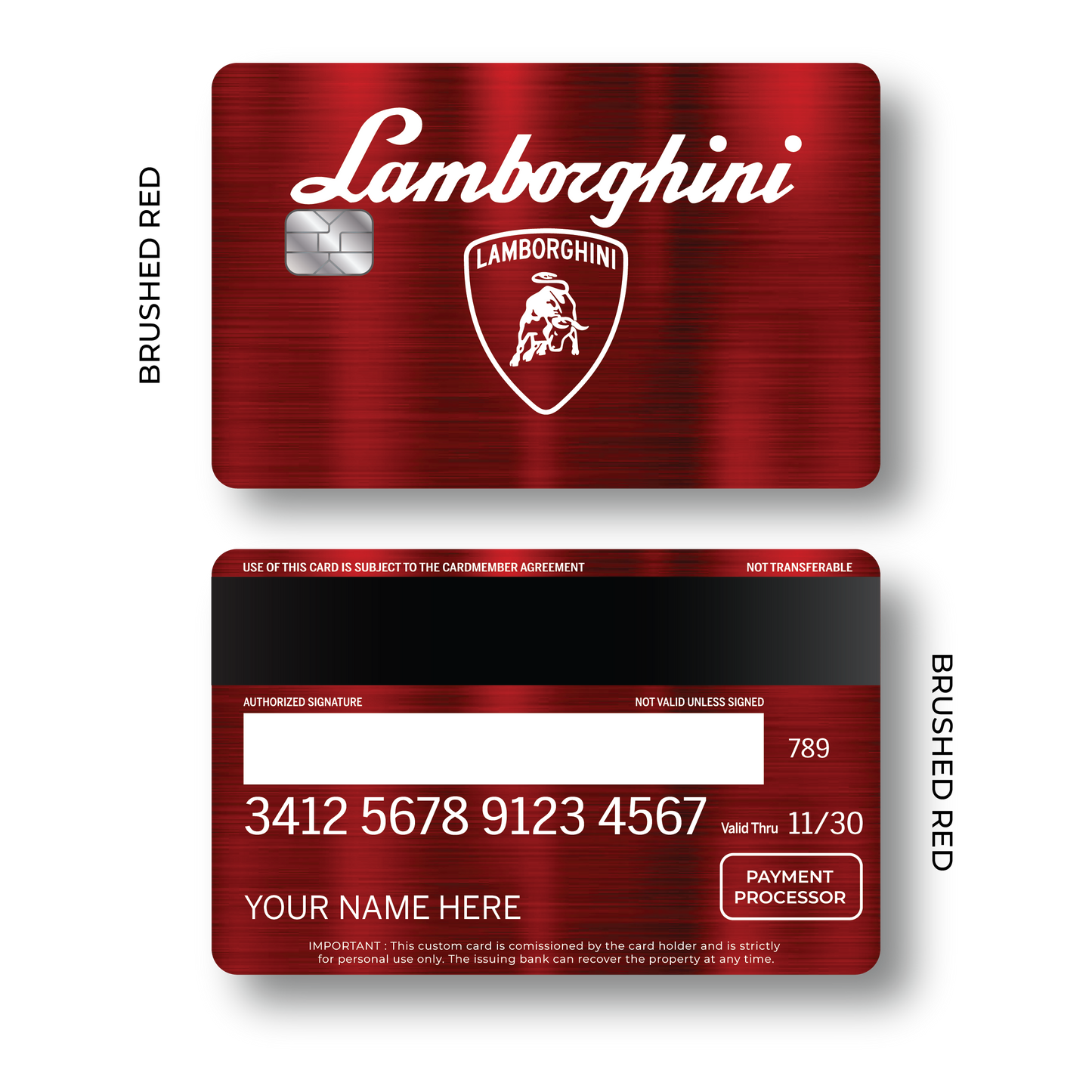 Metal Card Lambo