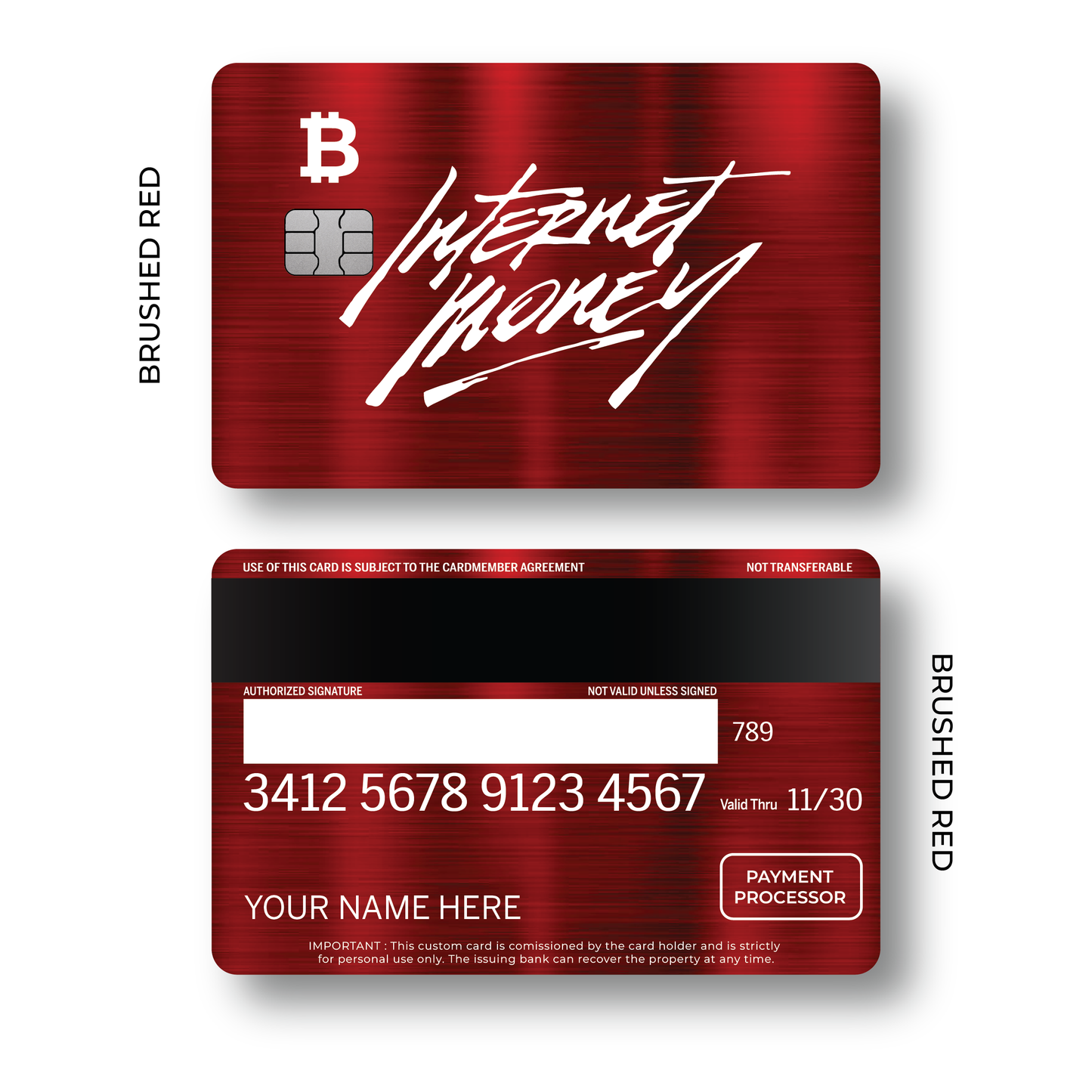 Metal Card Internet Money