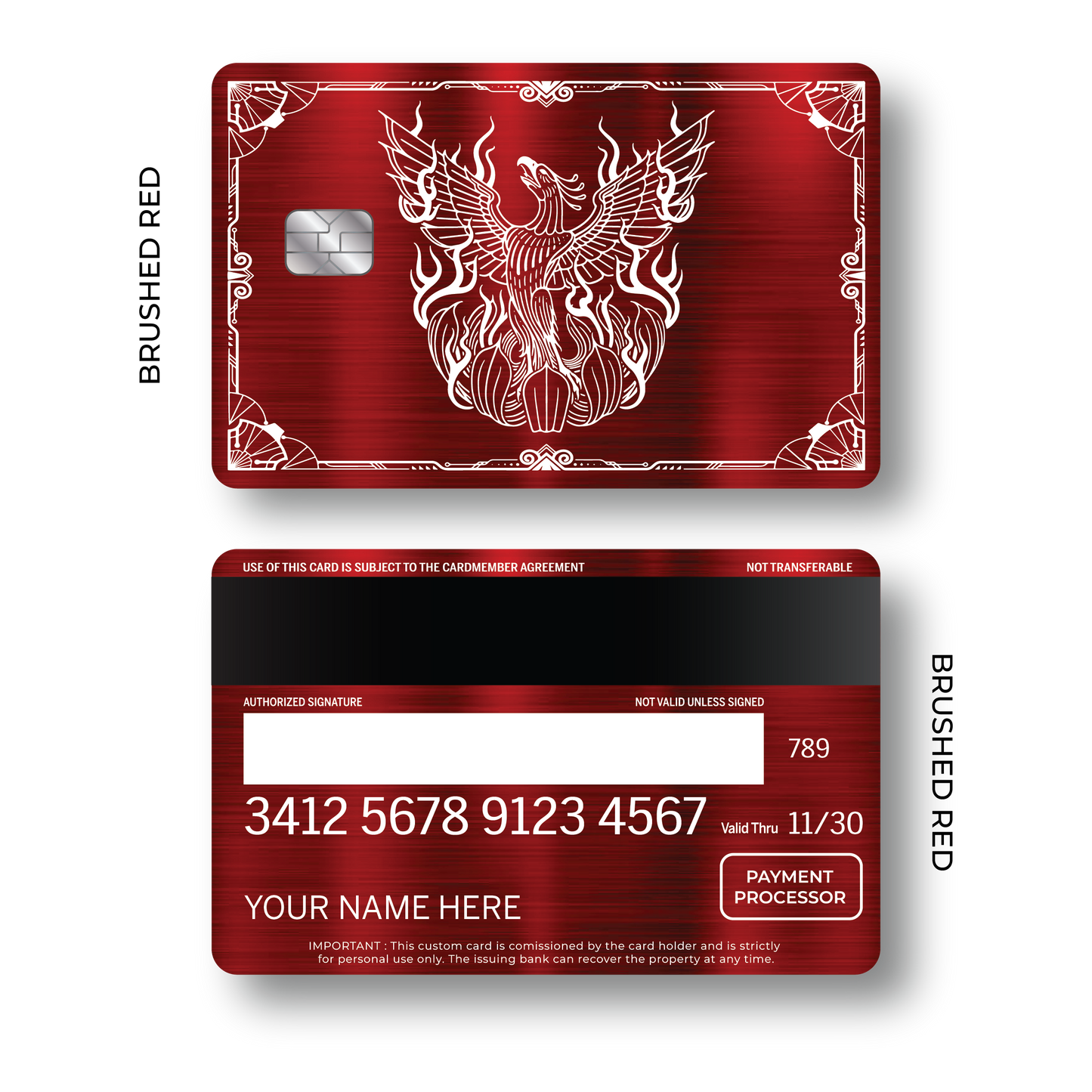 Metal Card Phoenix
