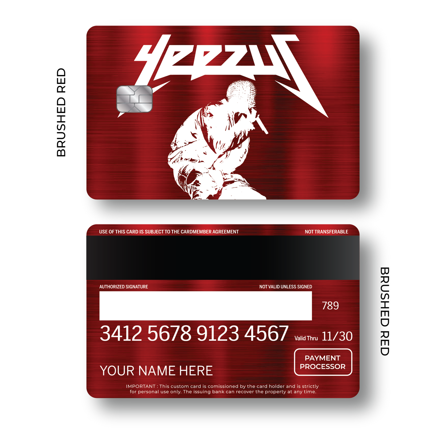 Metal Card Yeezus