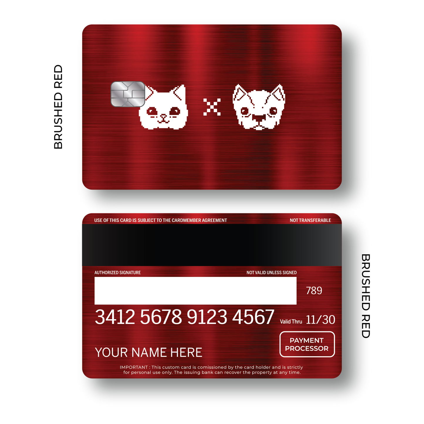 Metal Card Pixel Pets