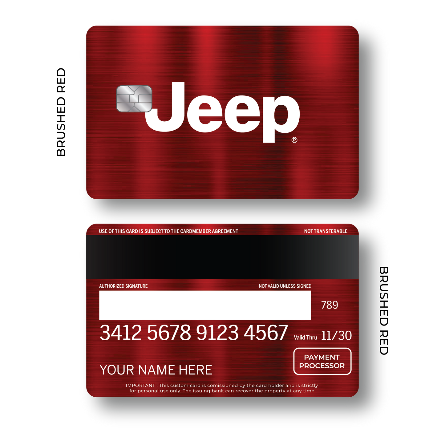 Metal Card Jeép