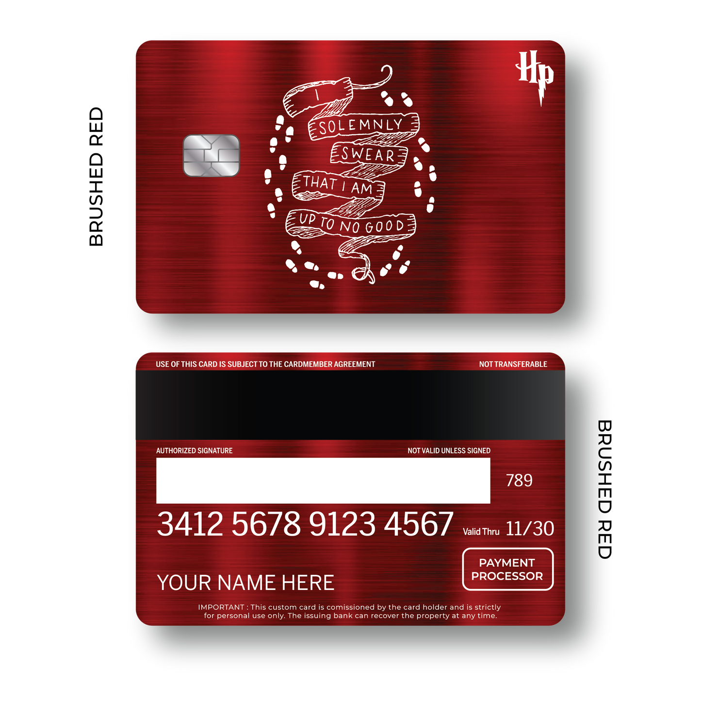 Metal Card Mischief Managed