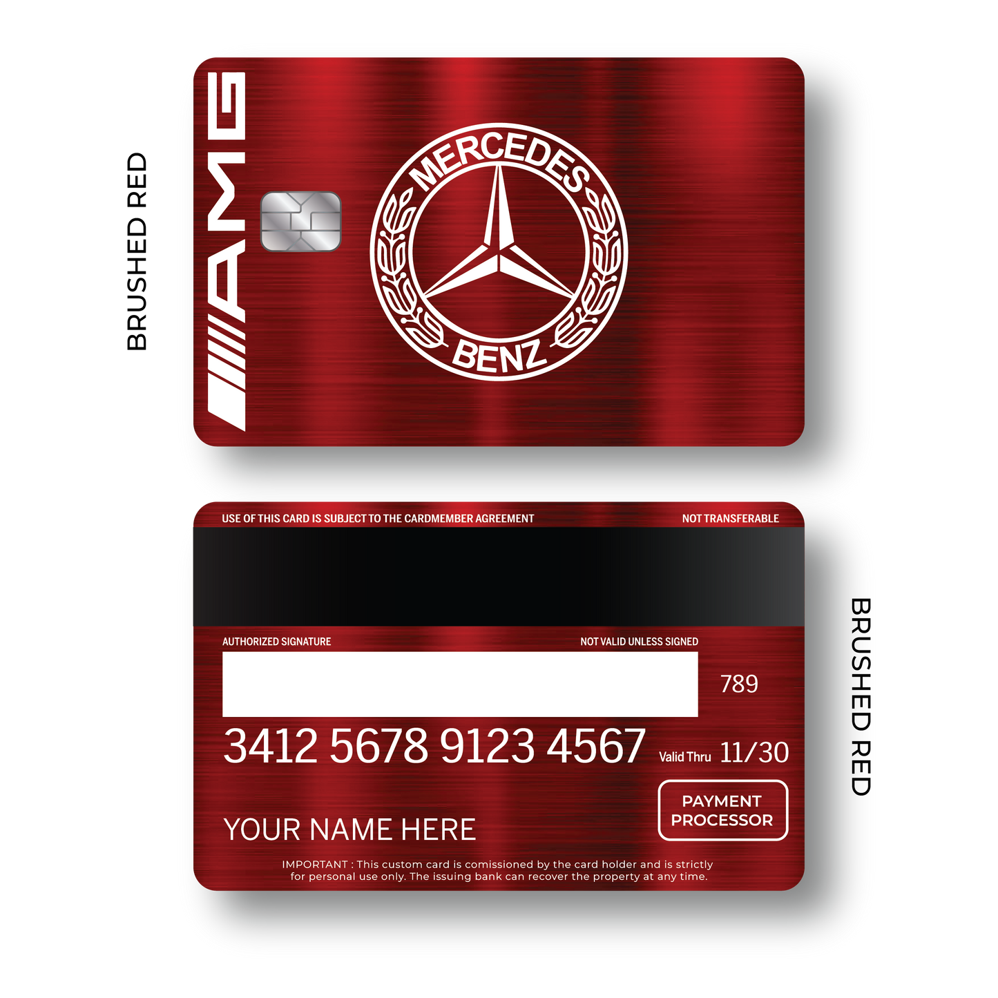 Metal Card Mercedés Bénz