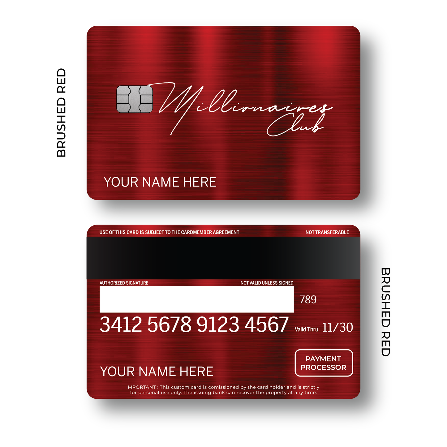 Metal Card Millionaires Club V3