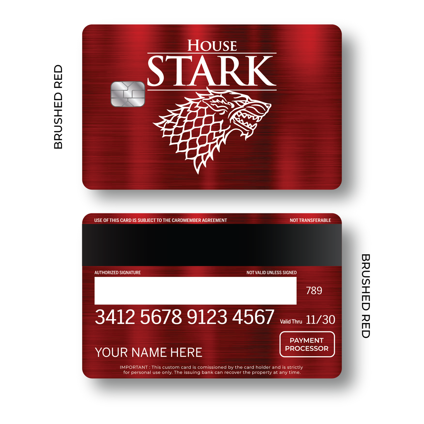 Metal Card House Stark