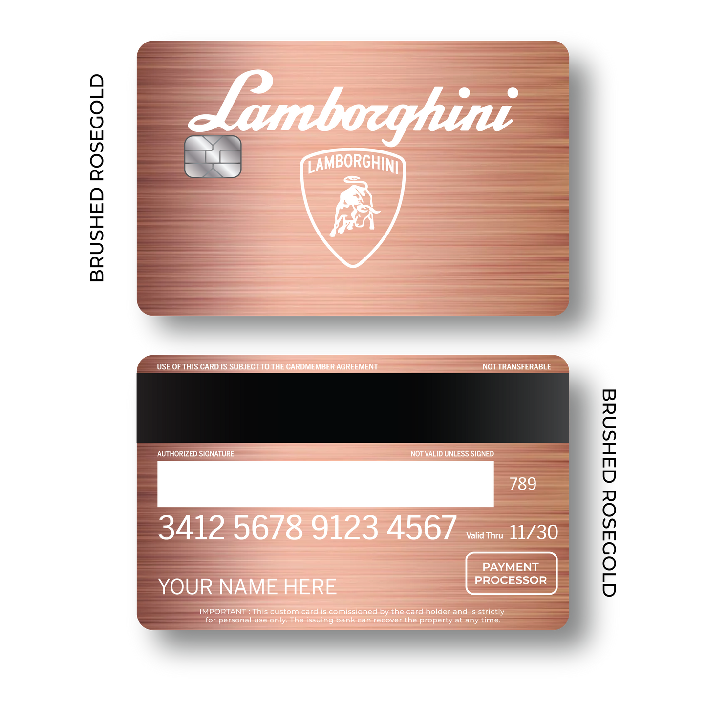 Metal Card Lambo