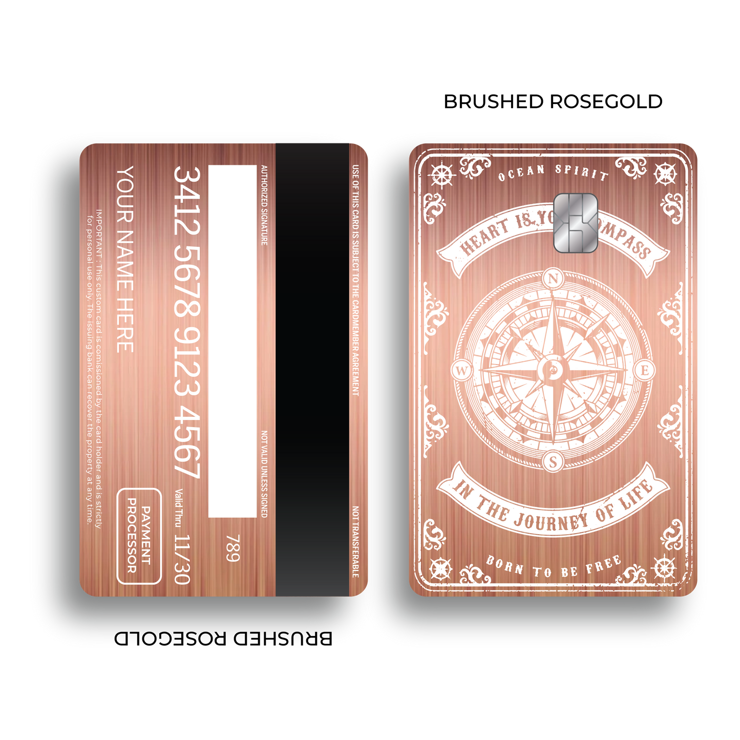 Metal Card Compass