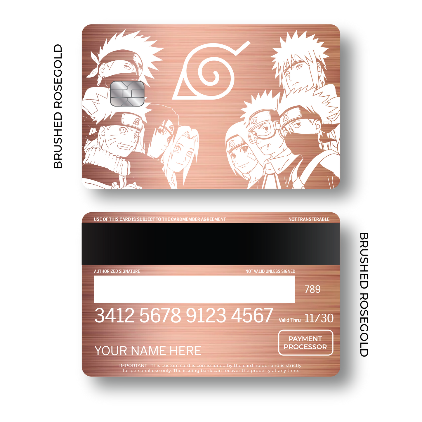 Metal Card Naruto Group