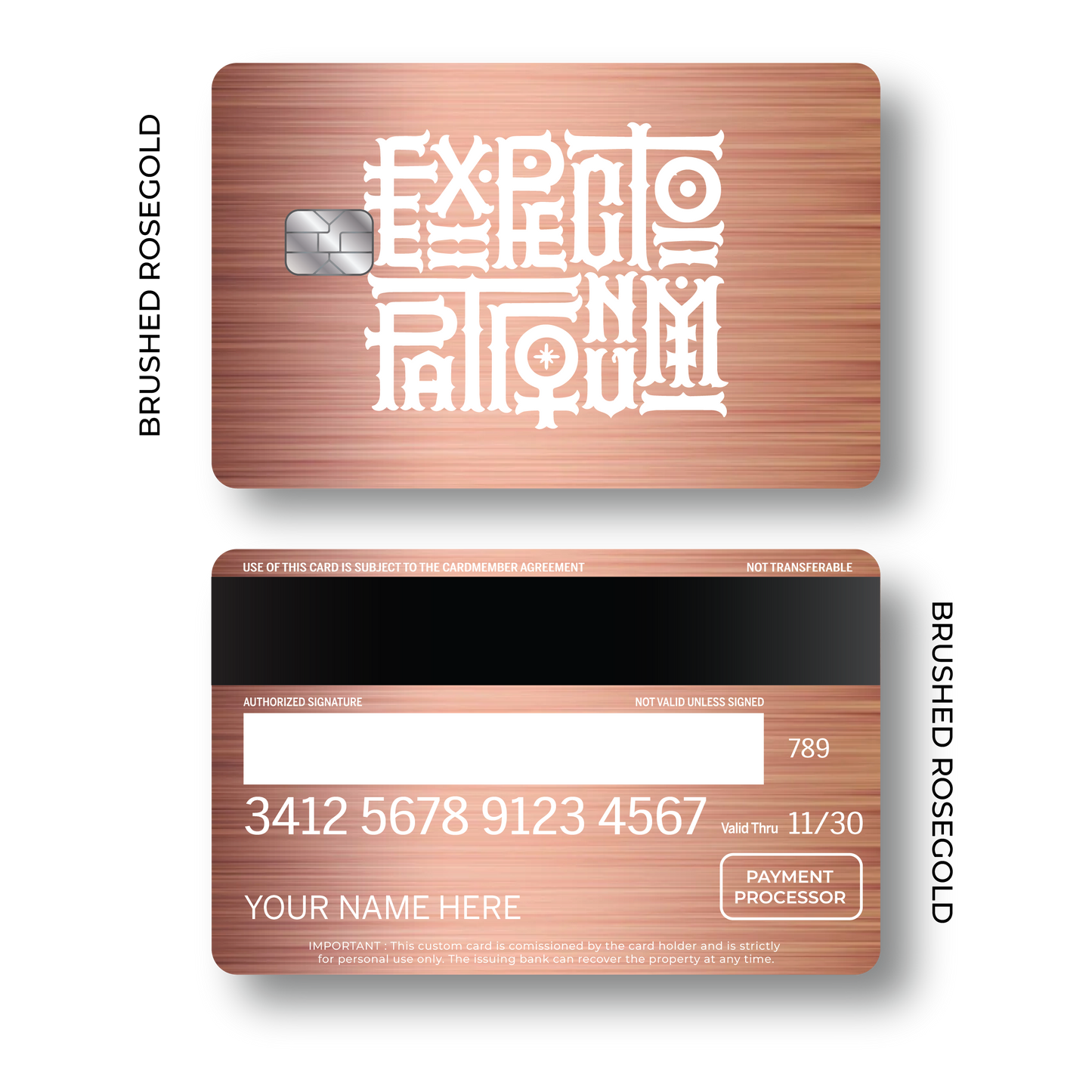 Metal Card Expecto Patronum