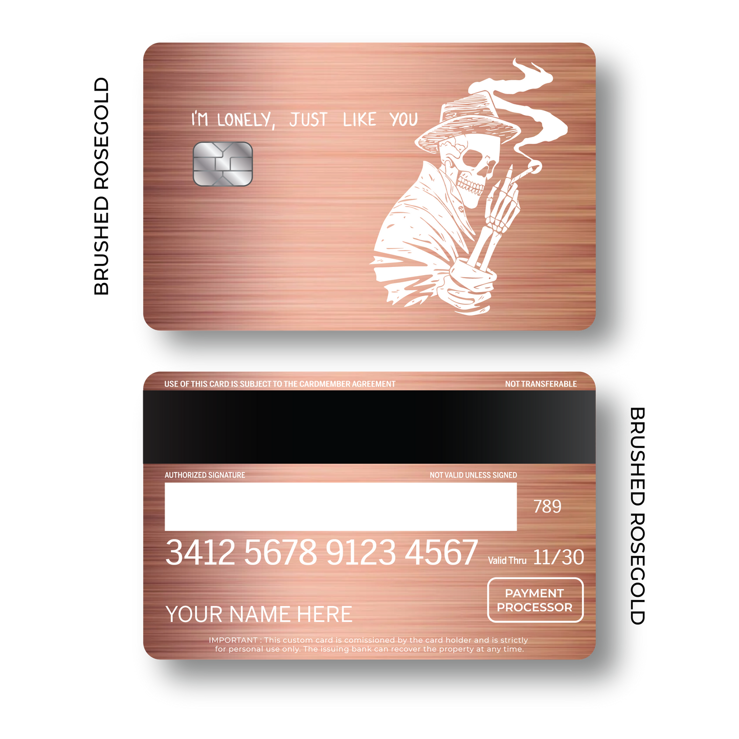 Metal Card Lonely