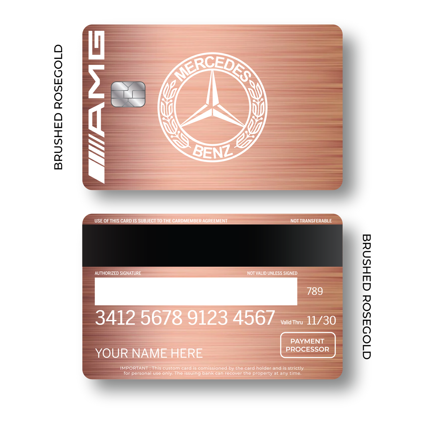 Metal Card Mercedés Bénz