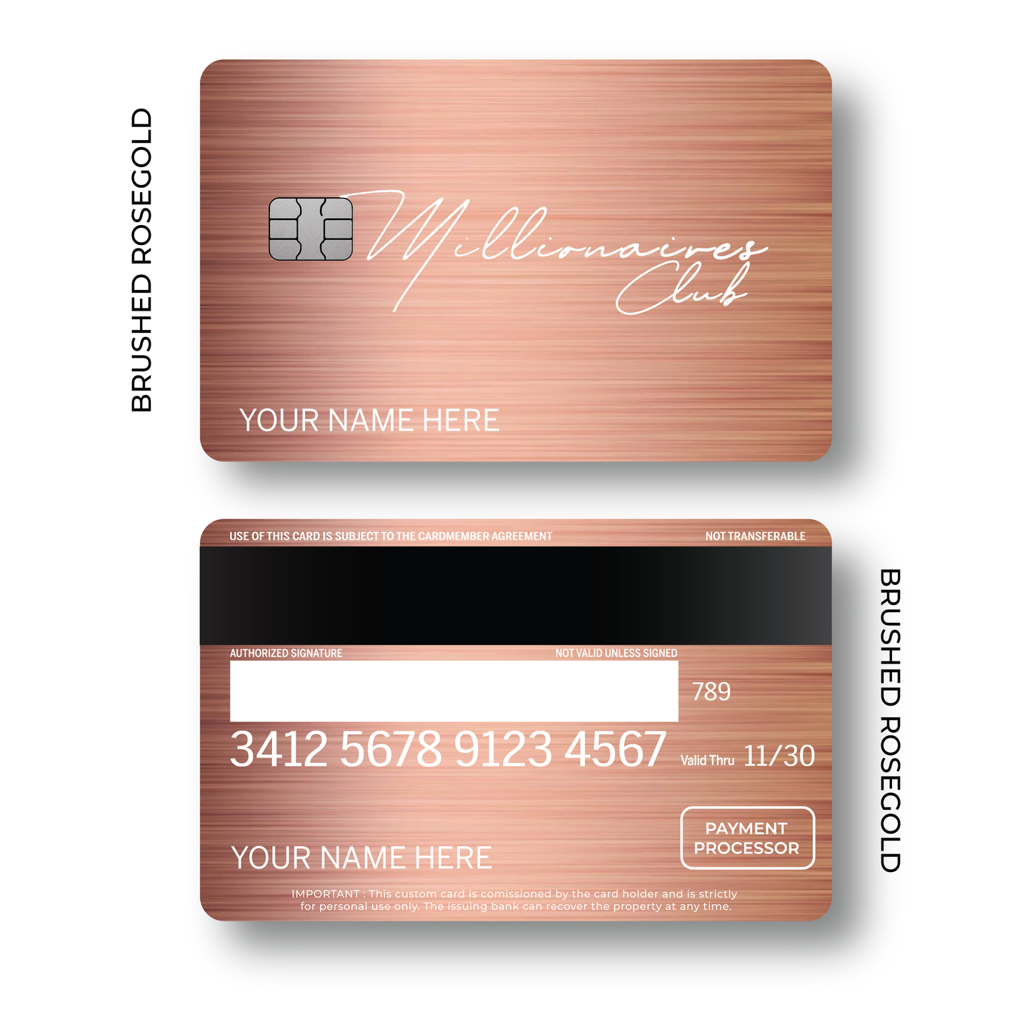 Metal Card Millionaires Club V3