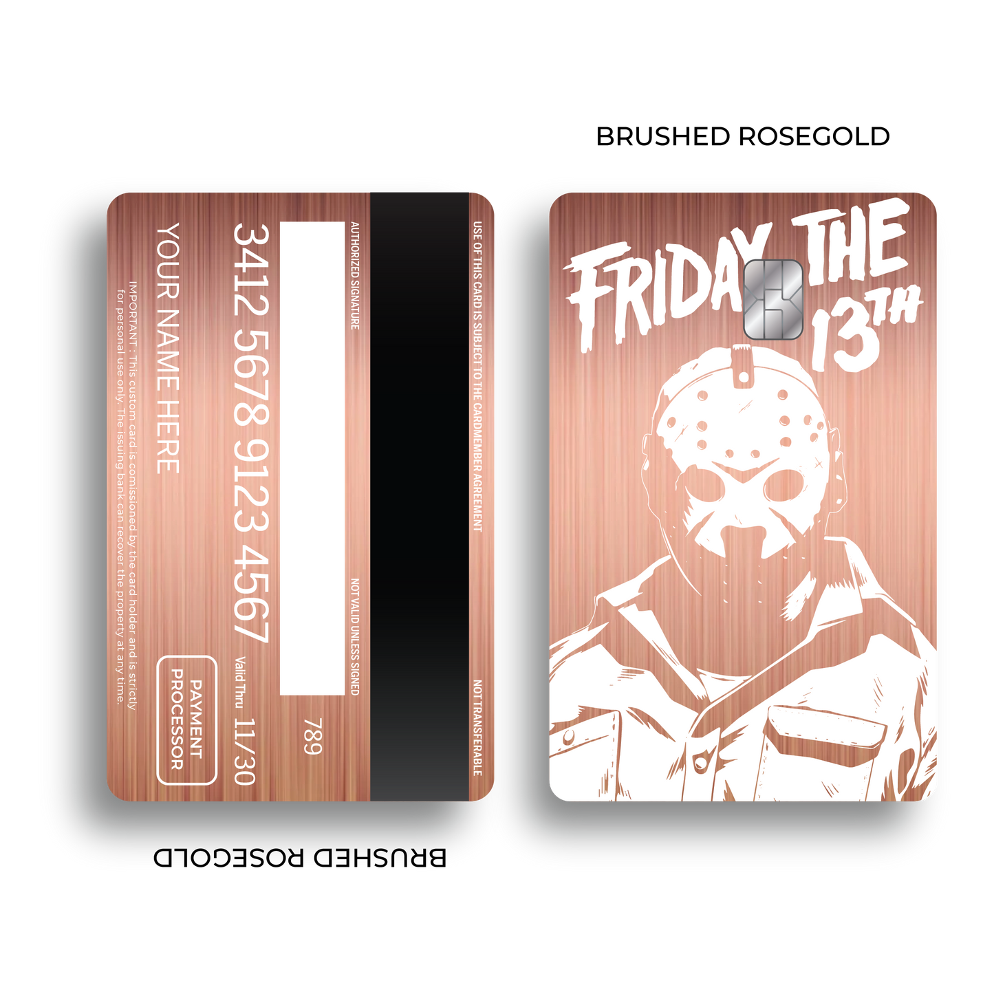 Metal Card Friday the 13th