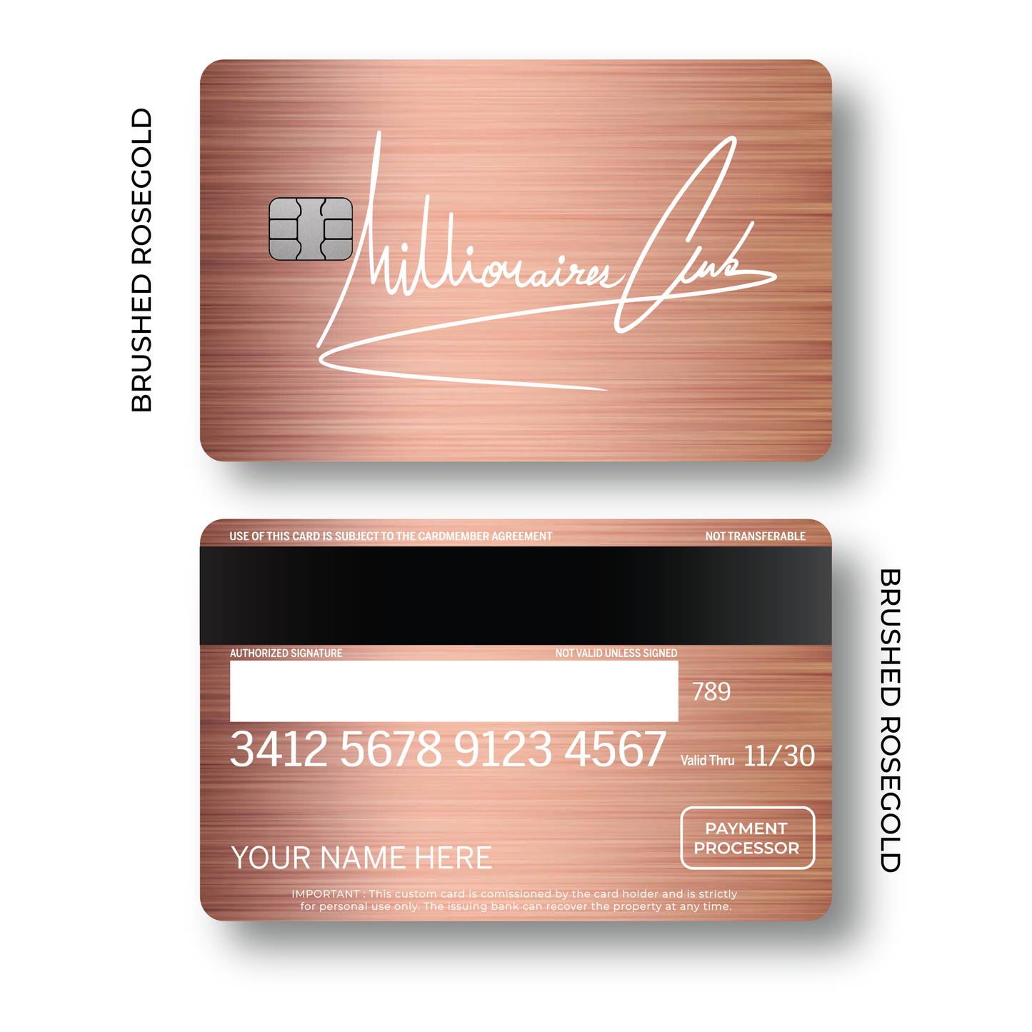 Metal Card Millionaires Club V2