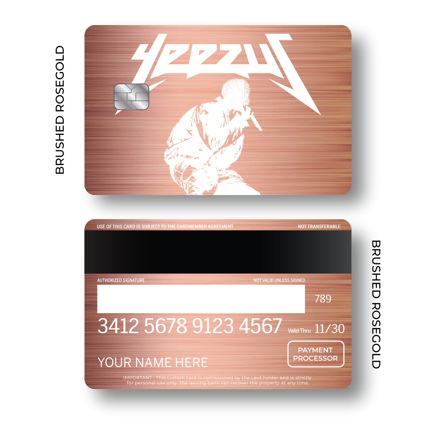 Metal Card Yeezus