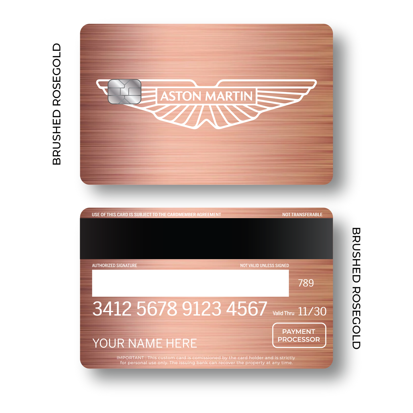 Metal Card Aston Martín