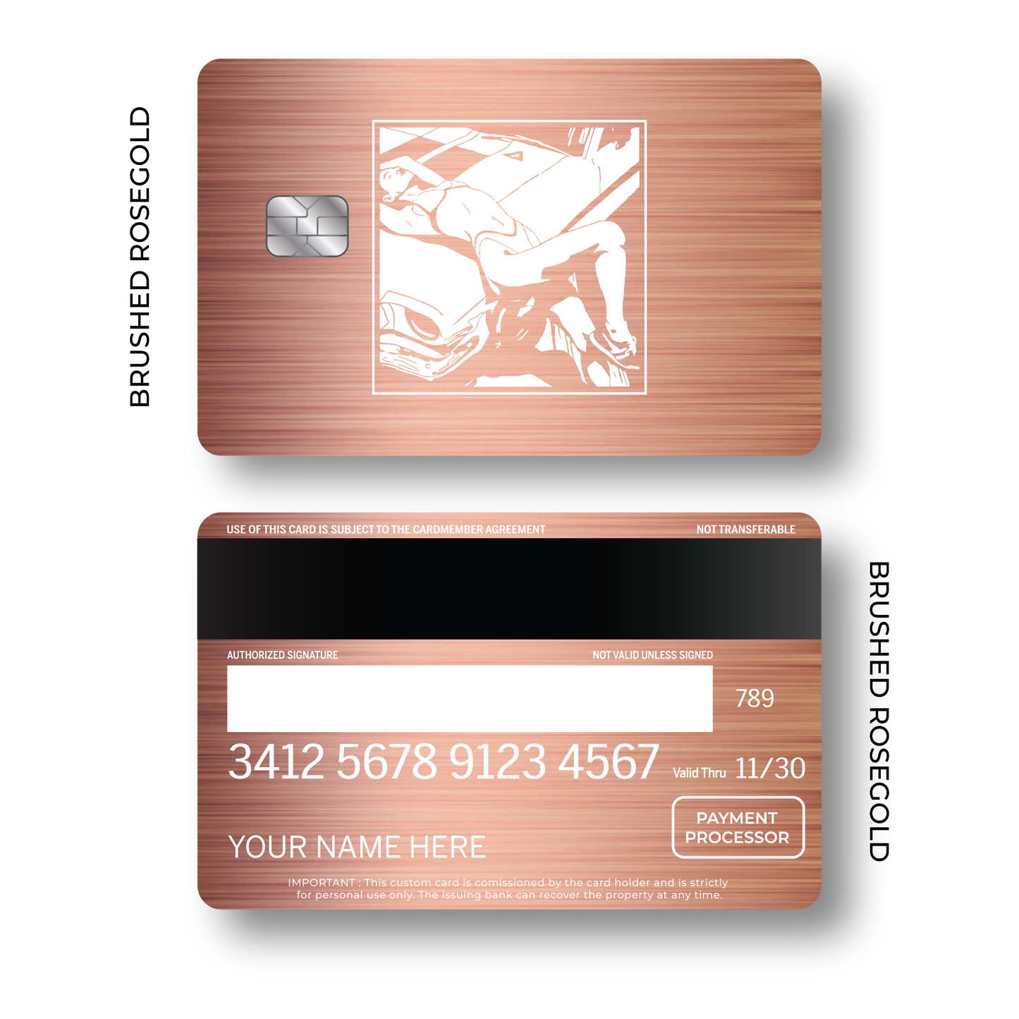 Metal Card Midnight Avenue