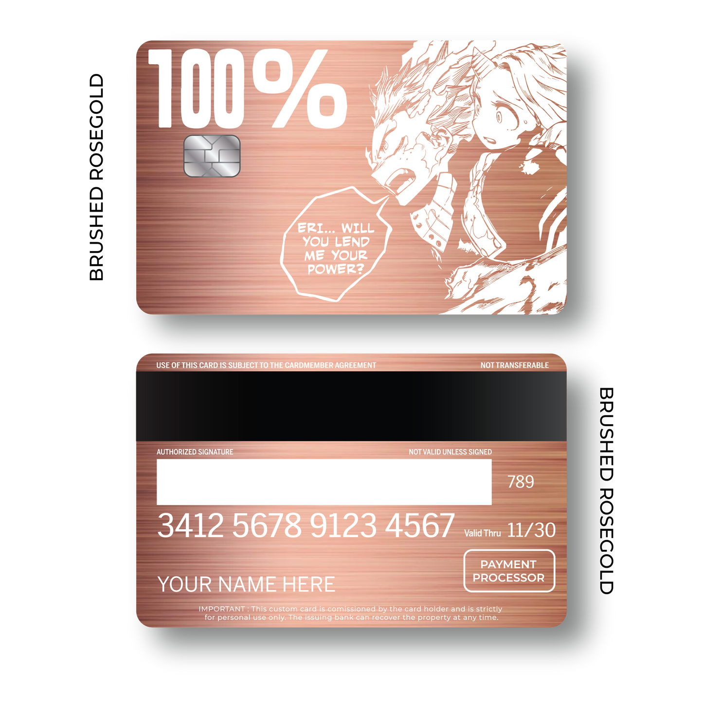 Metal Card Midoriya and Eri