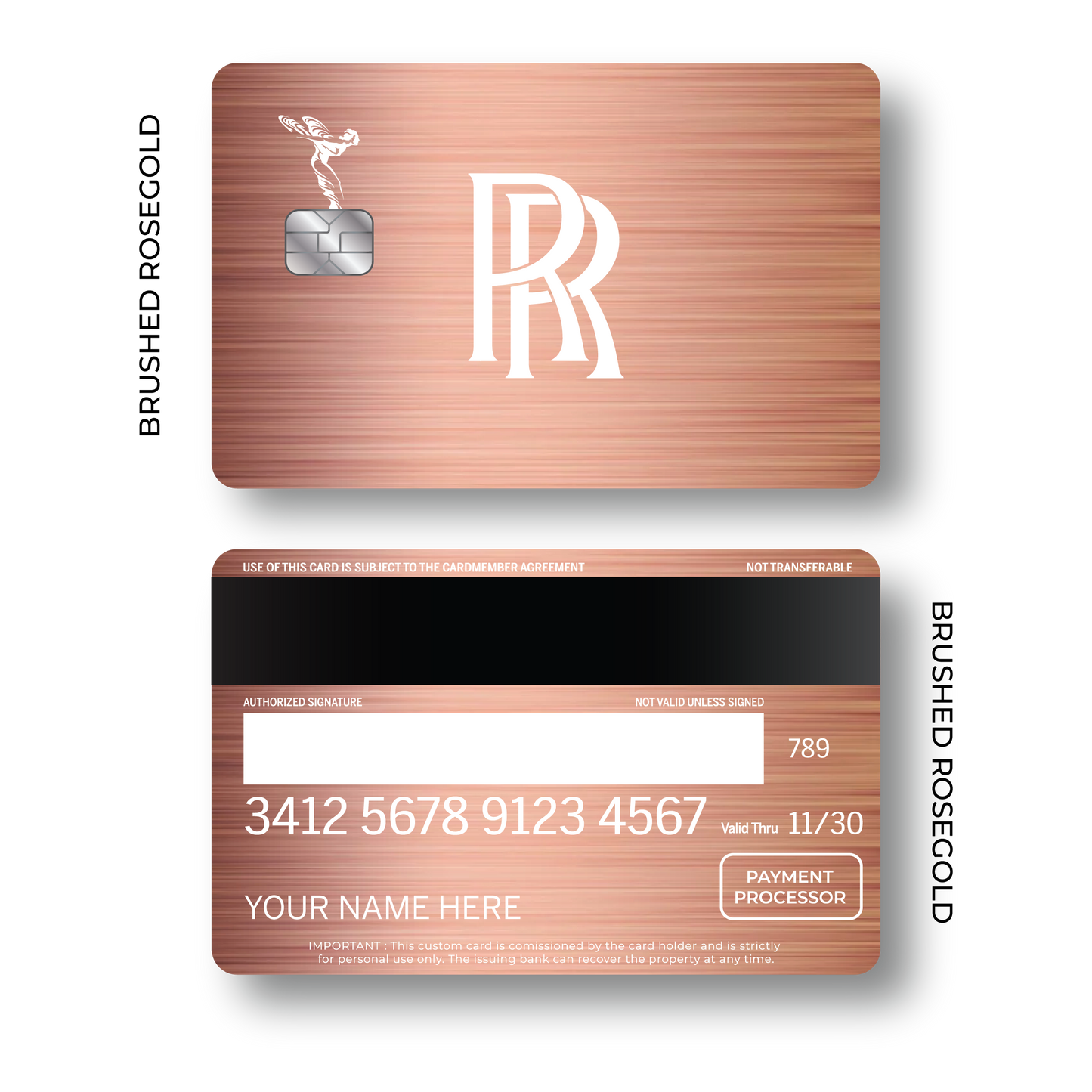 Metal Card Rolls Roycé